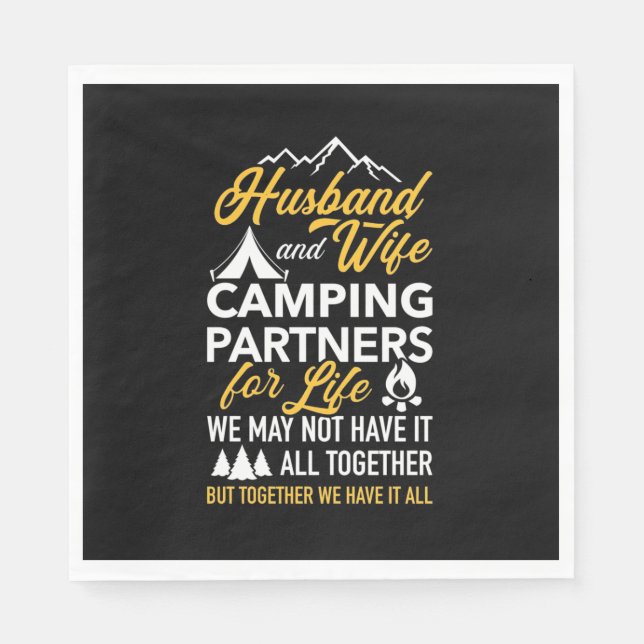 Make och maka/kampanjpartner för livet pappersservett (Framsidan)