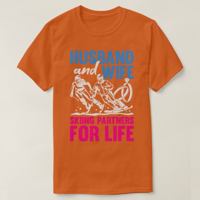Make och makor som hoppas över livet t shirt (Design framsida)