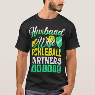 Make och makor till Pickleball-partners för Roligt T Shirt