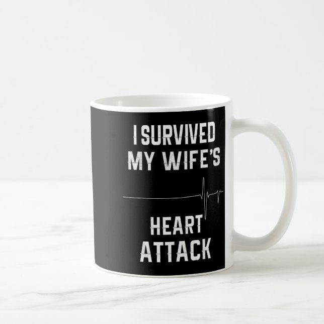 Make Of Hjärtattack Överlevande - Jag Överlevde Mi Kaffemugg (Höger)