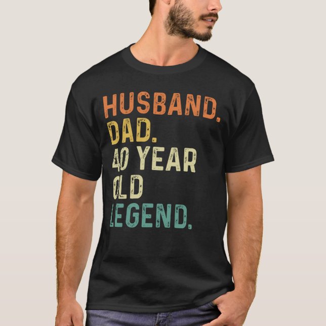 Make pappa 40-årig legend 40-årspresent t shirt (Framsida)