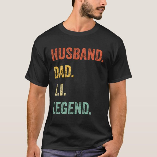 Make Pappa Ai Legend pappa Fars dag T Shirt (Framsida)