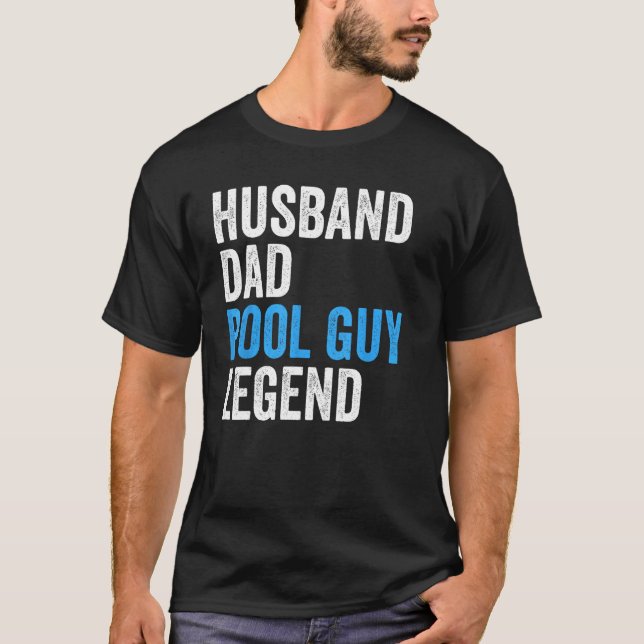 Make Pappa Bassäng Guy Legend Funny Manar T Shirt (Framsida)