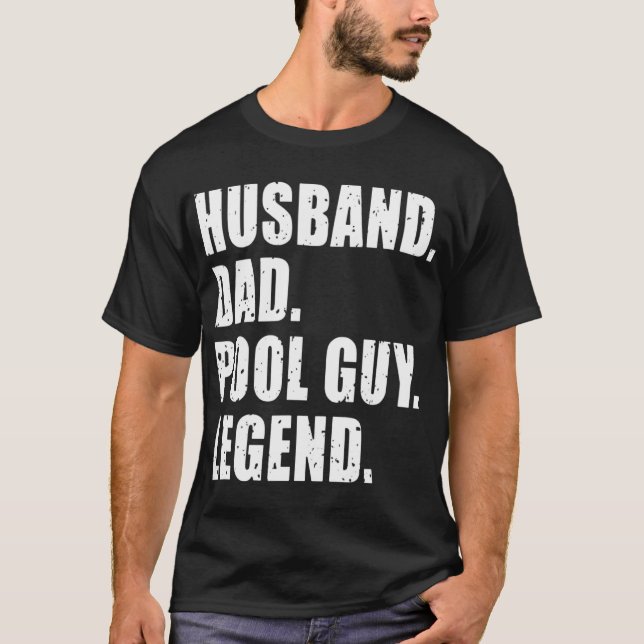 Make Pappa Bassäng Guy Legend Manar 1 T Shirt (Framsida)