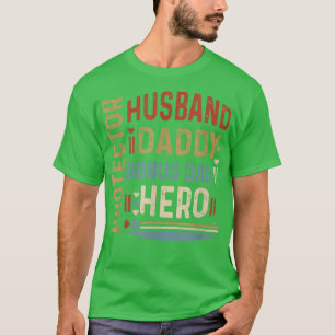 Make pappa Bonus Pappa Protector Hero Fars dag T Shirt