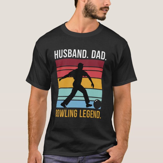 Make. Pappa. Bowlinglegend. T Shirt (Framsida)