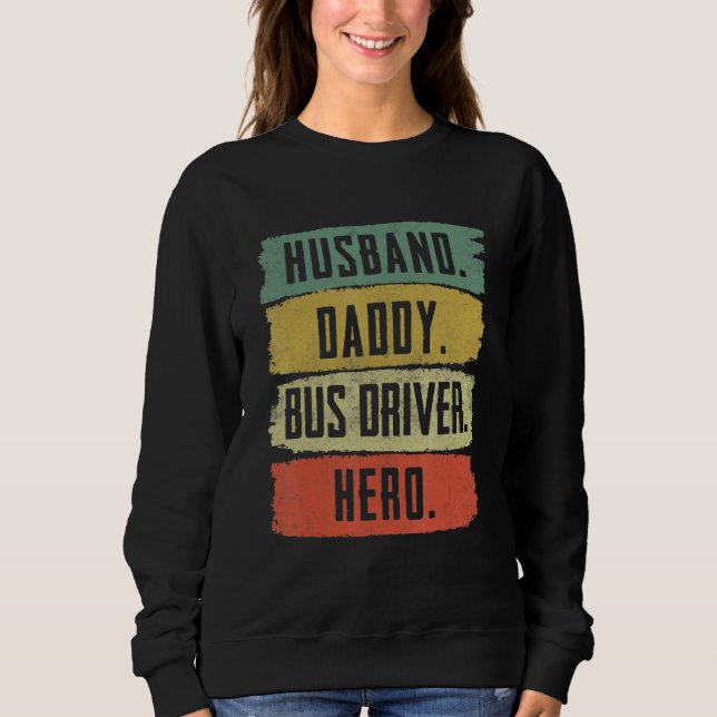 Make Pappa Bussförare  Skolbusschaufför T Shirt (Framsida)