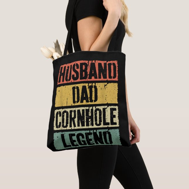 Make Pappa Cornhole Legend Tygkasse (Närbild)