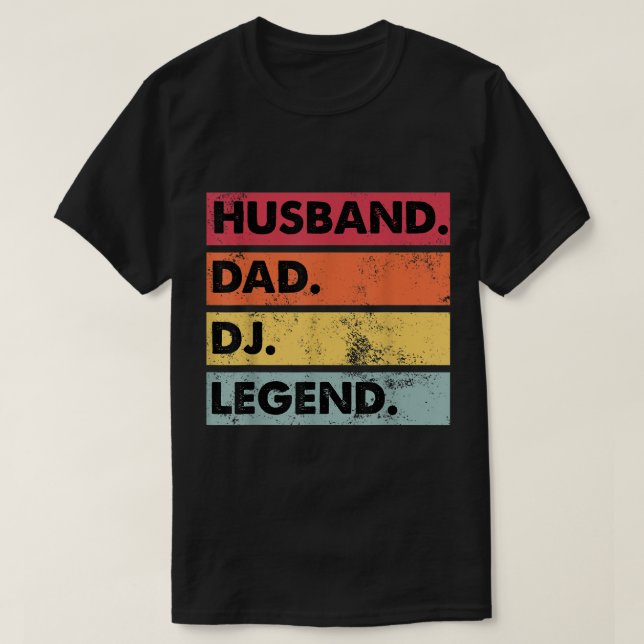 Make Pappa DJ Legend Funny DJ Disk Jockey Music P T Shirt (Design framsida)