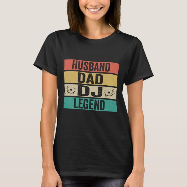 Make pappa DJ legend lustig musik T Shirt (Framsida)