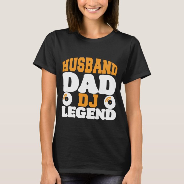 Make Pappa DJ Legend Minimalist T Shirt (Framsida)