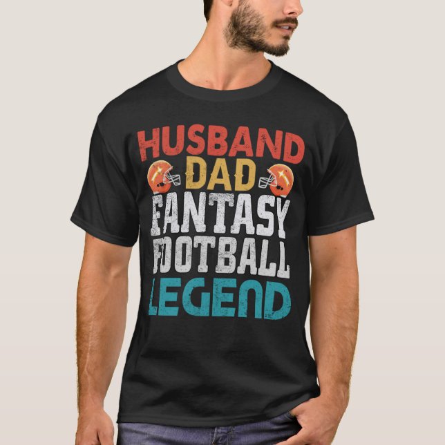 Make Pappa Fantasy Football Legend Manar Retro T Shirt (Framsida)