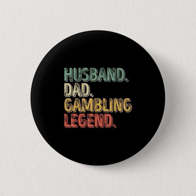 Make Pappa Gambling Legend Shirt Funny Far Da Knapp (Framsida)