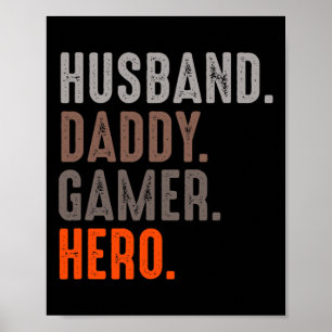 Make Pappa Gamer Hero - Esport Älskare - Video Ga Poster
