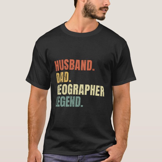 Make Pappa geografisk beteckning Legend Funny Vint T Shirt (Framsida)