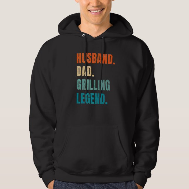 Make Pappa Grilling Legend Grill Master Griller B Hoodie (Framsida)