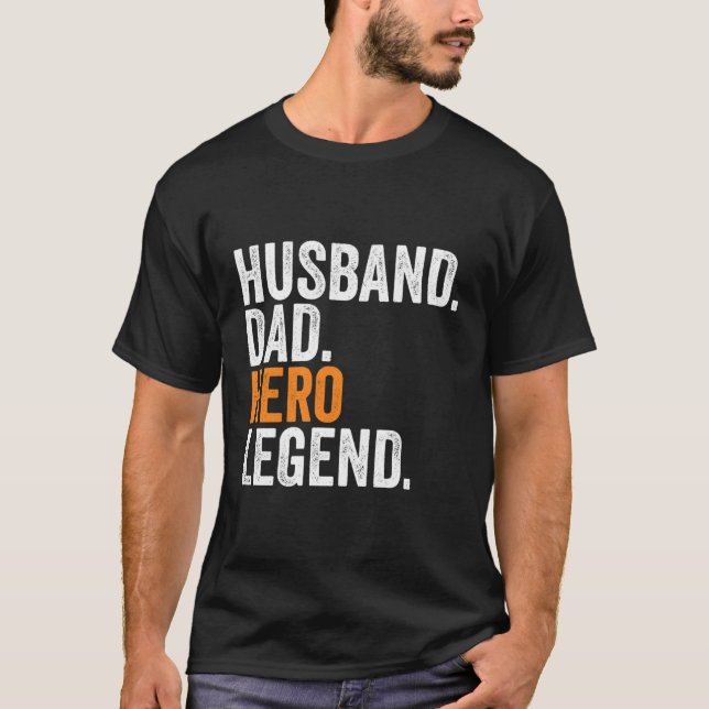 Make Pappa Hero Legend Occupation Office T Shirt (Framsida)