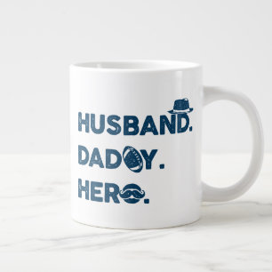 Make. Pappa. Hero. Retro-grafik Jumbo Mugg