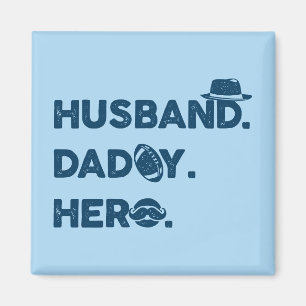 Make. Pappa. Hero. Retro-grafik Magnet