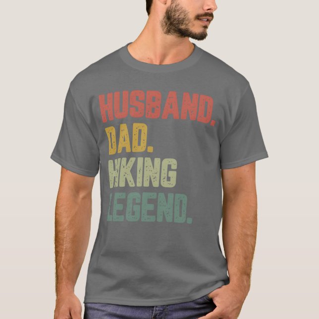 Make Pappa Hiking Legend Funny Far-vänner T Shirt (Framsida)