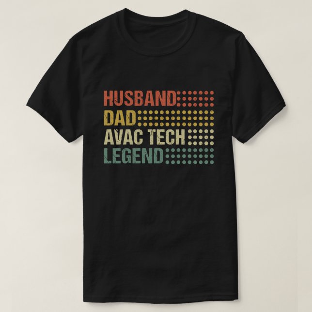  Make Pappa HVAC Tech Legend Funny HVAC Technicia T Shirt (Design framsida)