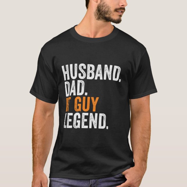 Make Pappa IT Guy Legend Occupation Office T Shirt (Framsida)