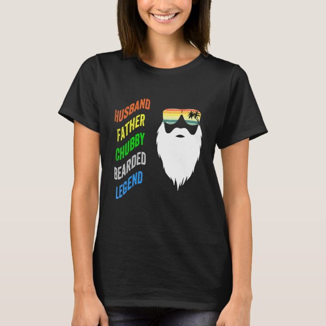 Make Pappa Knubbig Skäggig Legend T Shirt (Framsida)