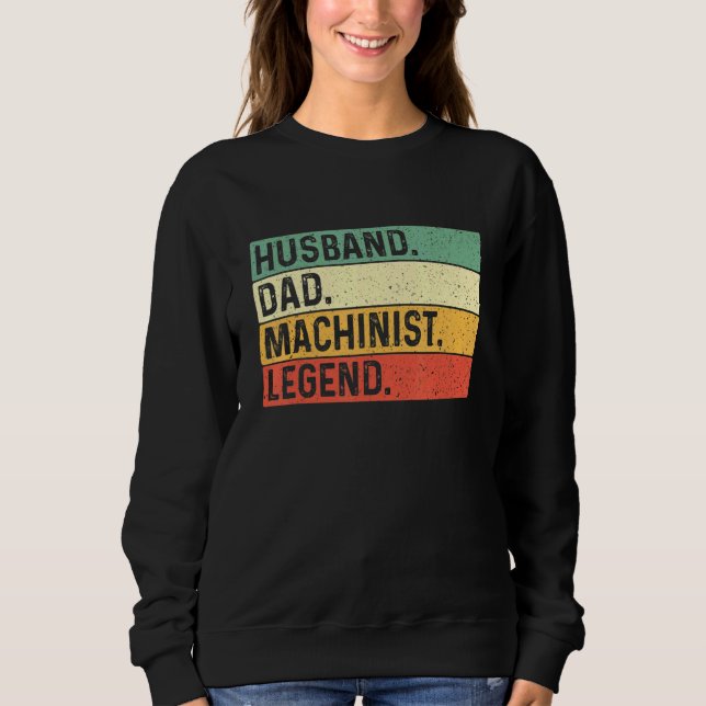Make Pappa Machinist Legend - Maskin operator me T Shirt (Framsida)