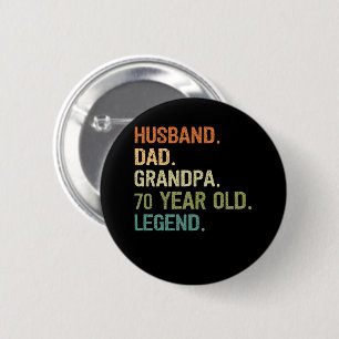 Make pappa-morfar 70-årig 70-årsdag manar knapp