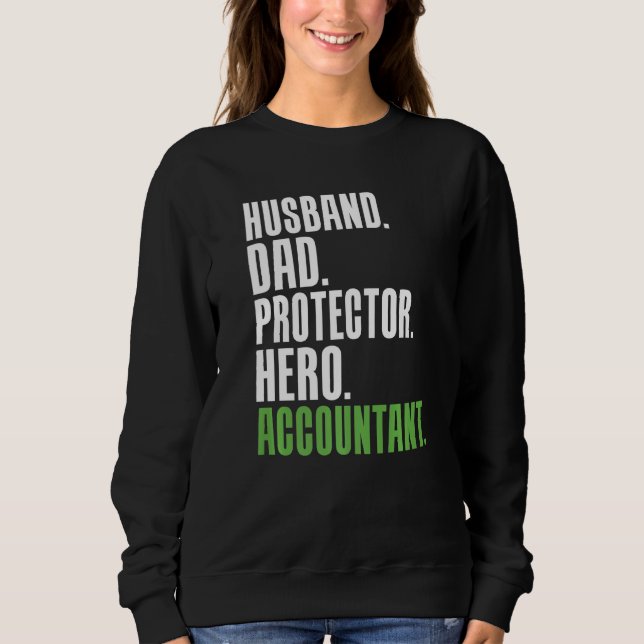 Make Pappa Protector Hero Accountant Tax BookKeep T Shirt (Framsida)