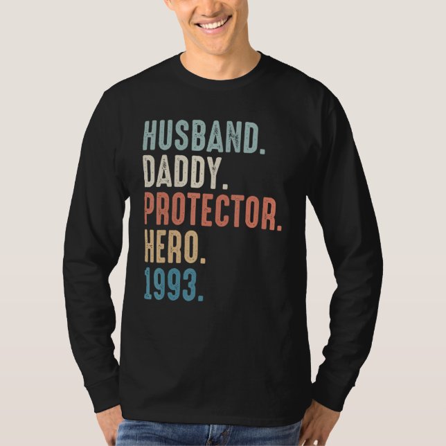 Make pappa Protector Hero Best Pappa sedan 1993 T Shirt (Framsida)