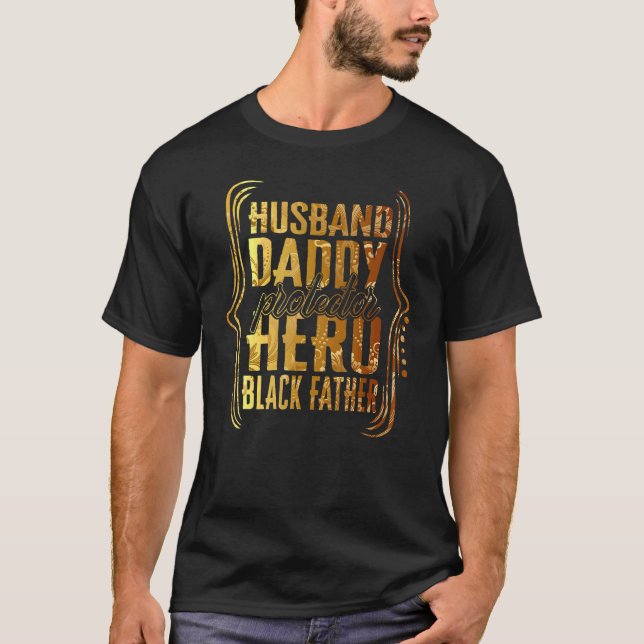 Make pappa Protector Hero Black Far Tie Dye T Shirt (Framsida)