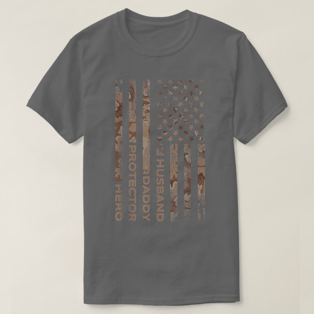Make pappa Protector Hero Fars dag 2022 Usa  T Shirt (Design framsida)