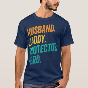 Make Pappa Protector Hero Fars dag Flagga T Shirt