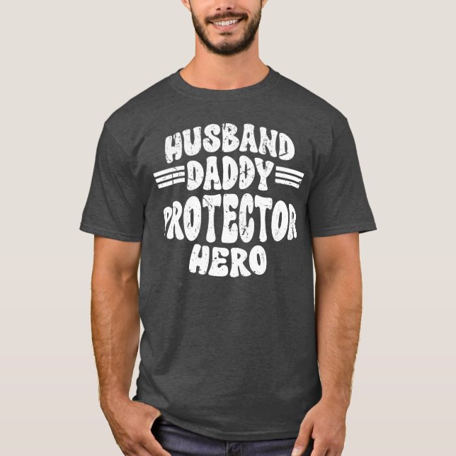 Make pappa Protector Hero Fars dag For Pappa r T Shirt (Framsida)