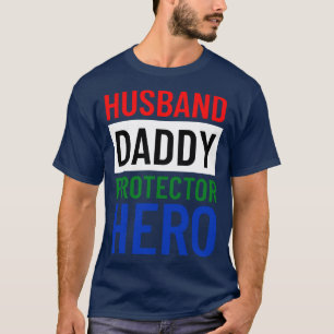 Make pappa Protector Hero Fars dag Funny Gif T Shirt