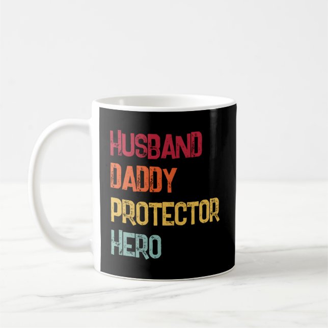Make Pappa Protector Hero Fars dag Pappa Kaffemugg (Vänster)