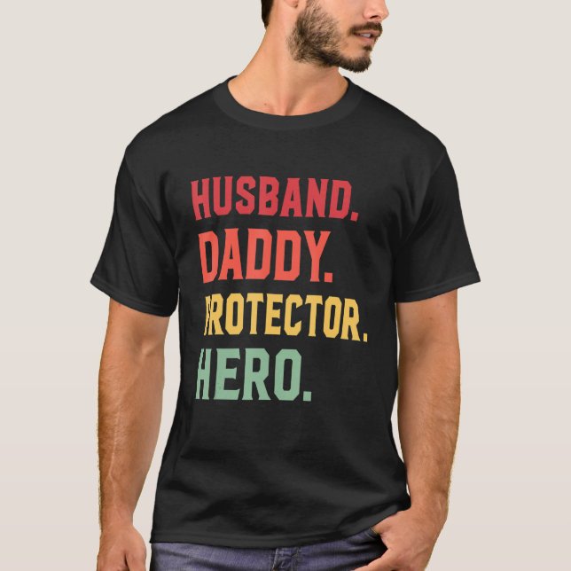 Make pappa Protector Hero for Pappa T Shirt (Framsida)