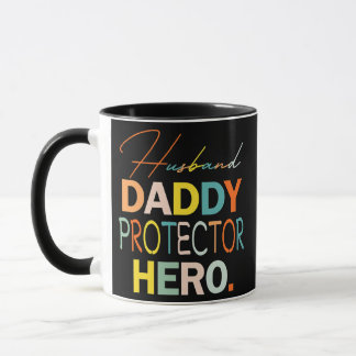 Make pappa Protector Hero Funny Fars dag Mugg