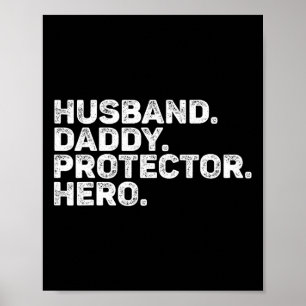Make Pappa Protector Hero Funny Pappa Far Vint Poster
