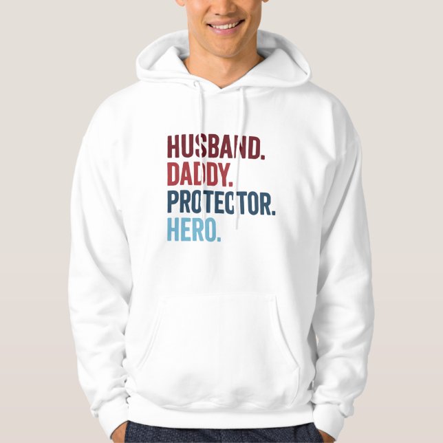 Make pappa Protector Hero Hoodie (Framsida)