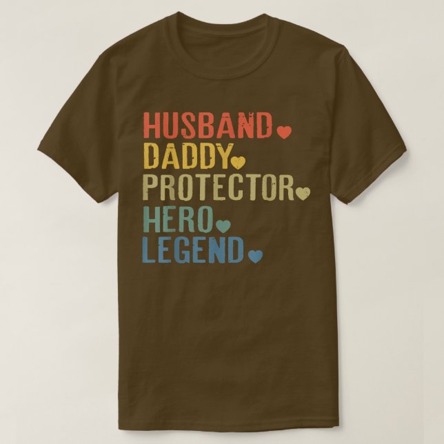 Make Pappa Protector Hero Legend Fars dag F T Shirt (Design framsida)
