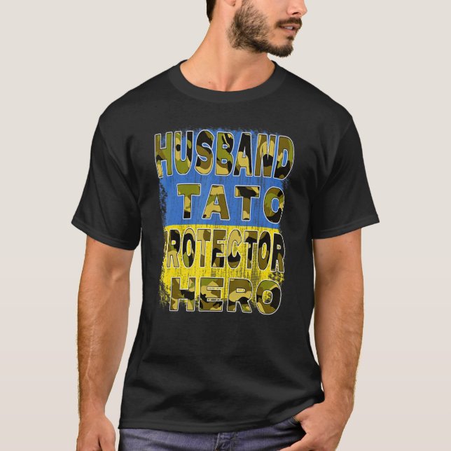 Make pappa Protector Hero Make Tato Protect T Shirt (Framsida)