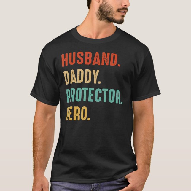 Make Pappa Protector Hero Pappa Far Far D T Shirt (Framsida)