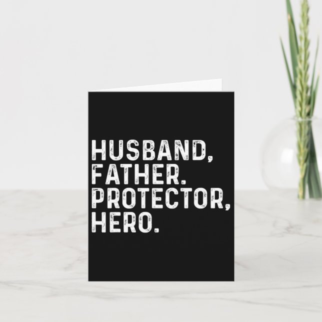 Make pappa Protector Hero Pappa Fars dag 2025 Kort (Framsida)