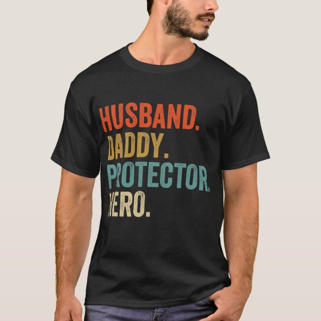 Make pappa Protector Hero Shirt Pappa T Shirt (Framsida)