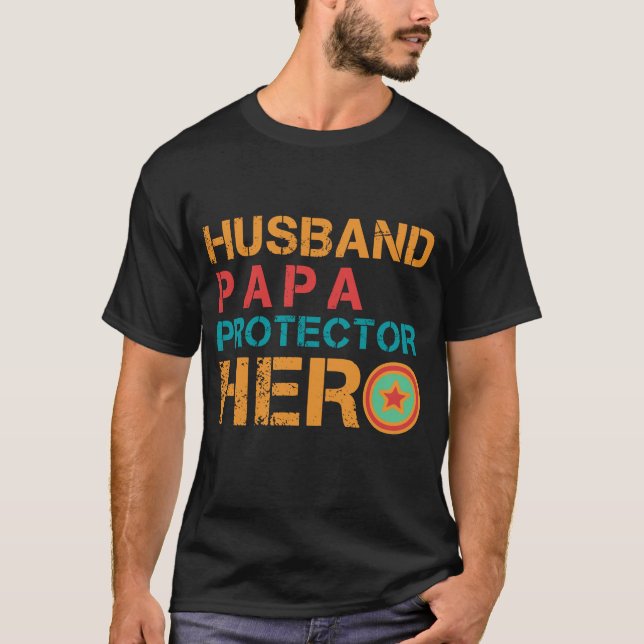 MAKE PAPPA PROTECTOR HERO T SHIRT (Framsida)