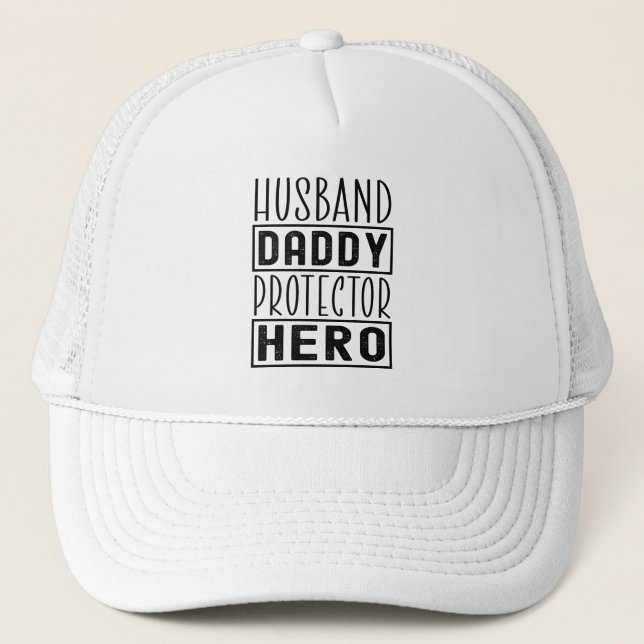 Make pappa Protector Hero Veteran Pappa Funny Keps (Framsida)