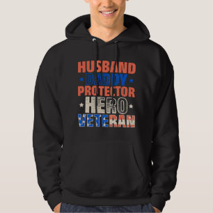 Make pappa Protector Hero Veteran Veteran Day 1 Hoodie
