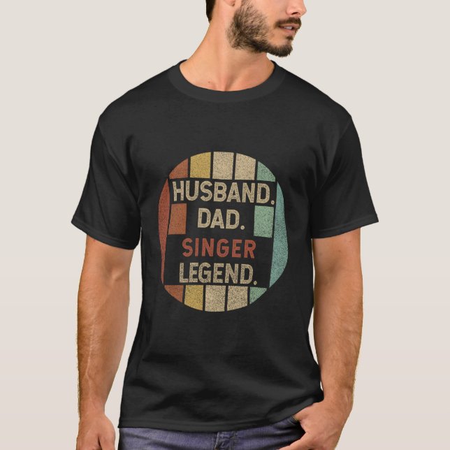 Make Pappa Singer Legend Fars dag T Shirt (Framsida)
